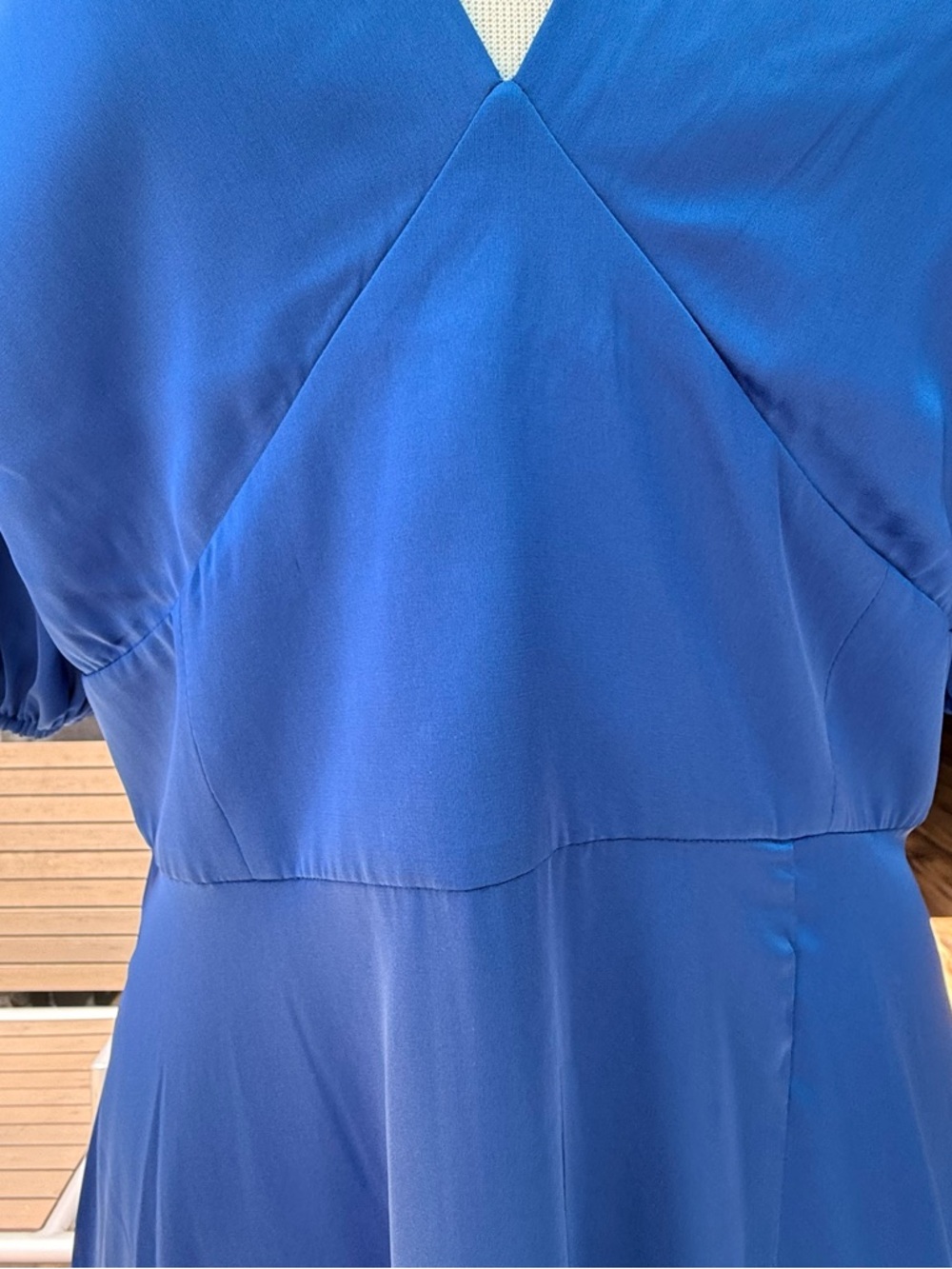 Alexia Admor Royal Blue V-Neck Midi Dress - Picture 5 of 15
